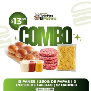 Combo 12 Hamburguesas $13